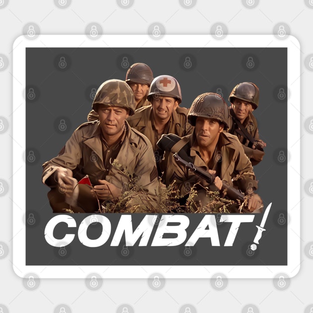 Combat - Group - 60s Tv War Drama Magnet by wildzerouk